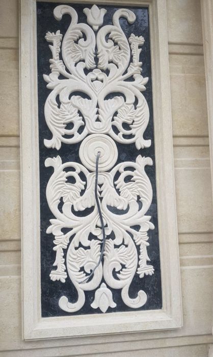 Travertindan oyilgan gul izdelya zakaz , узоры зделя из травертина