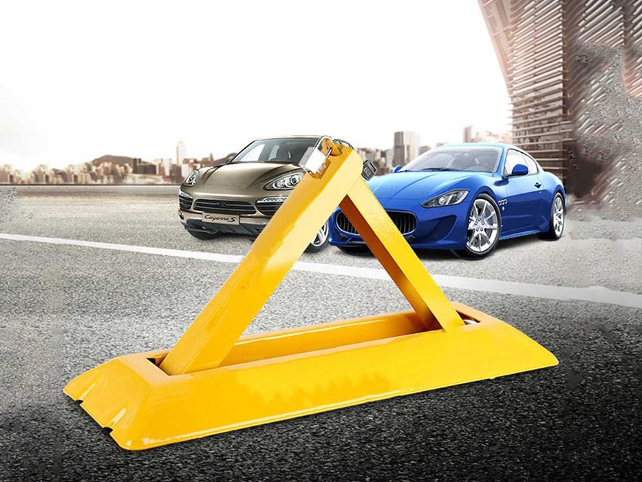 Сгъваема триъгълна антипаркинг скоба елемент бариера за паркинг