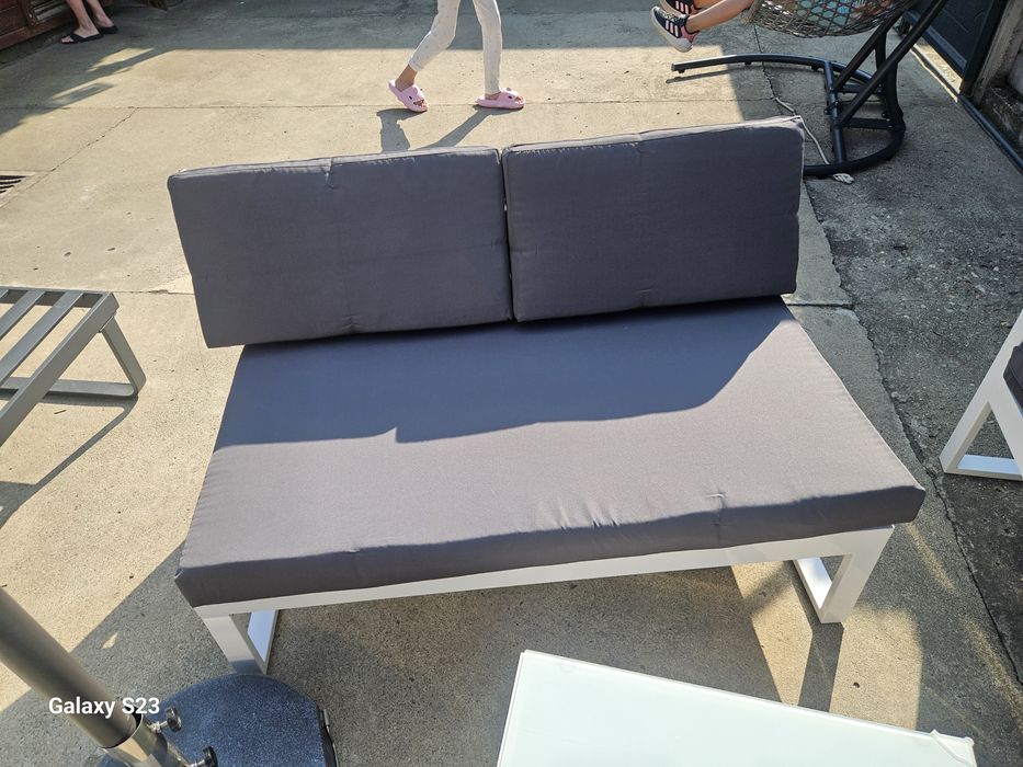 Set mobilier gradinacoltar 5 locuri + masuta, perne incluse