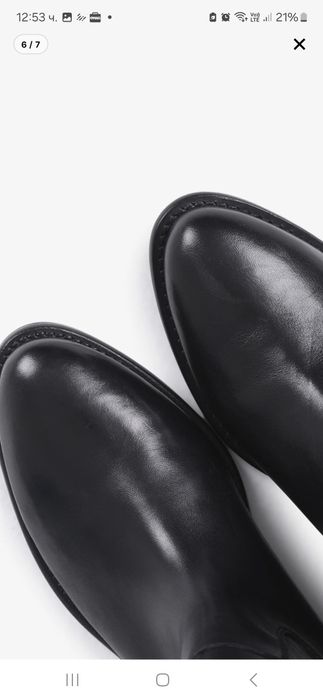 BRONX  ботуши от естествена кожа