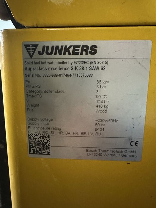 Centrala termica cu gazificare 36 kw
