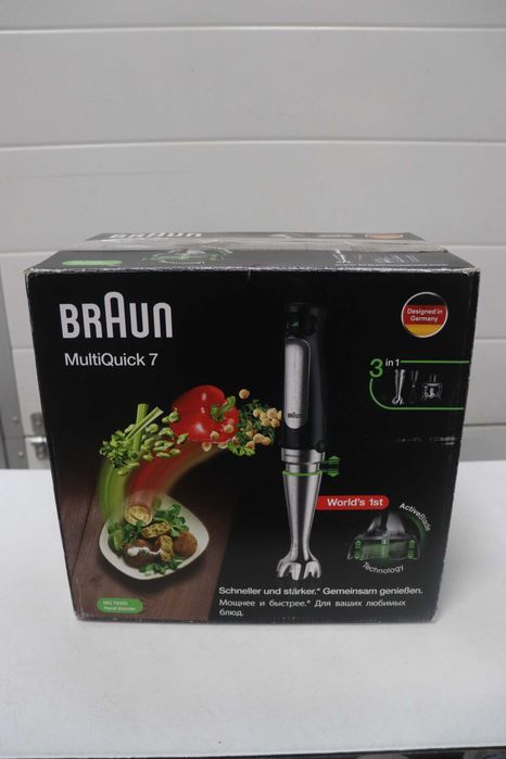 Braun MultiQuick 7 3в1 потапящ блендер с кухненски робот, чопър