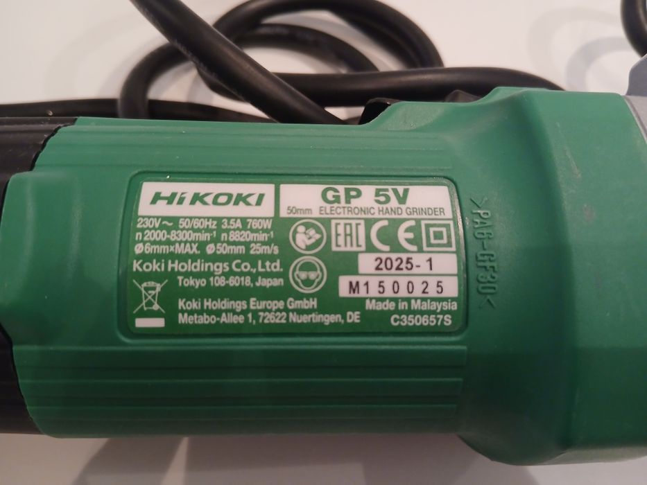 Polizor Drept(Hand Grinder) Hikoki GP 5V -760W Viteza variabila