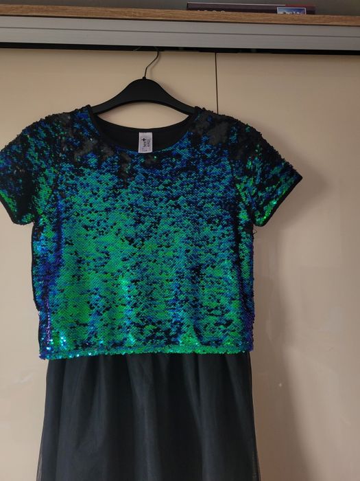 Rochie cu paiete neagra de ocazie