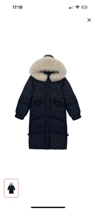 Пуховик зимний черный