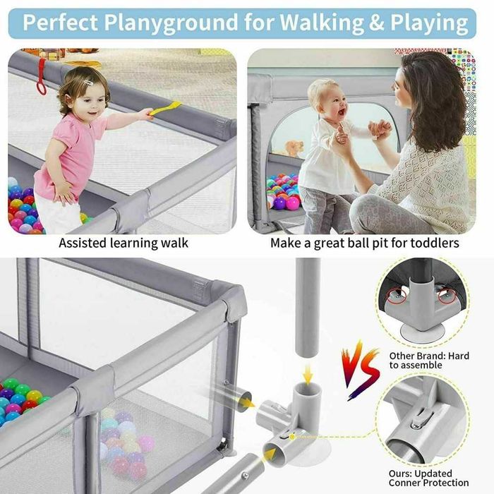 3904 Голяма Сива Кошара за игра 120х160см.