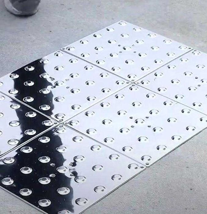 Тактильная плитка | Taktilniy plitka 30х30см из нержавейки