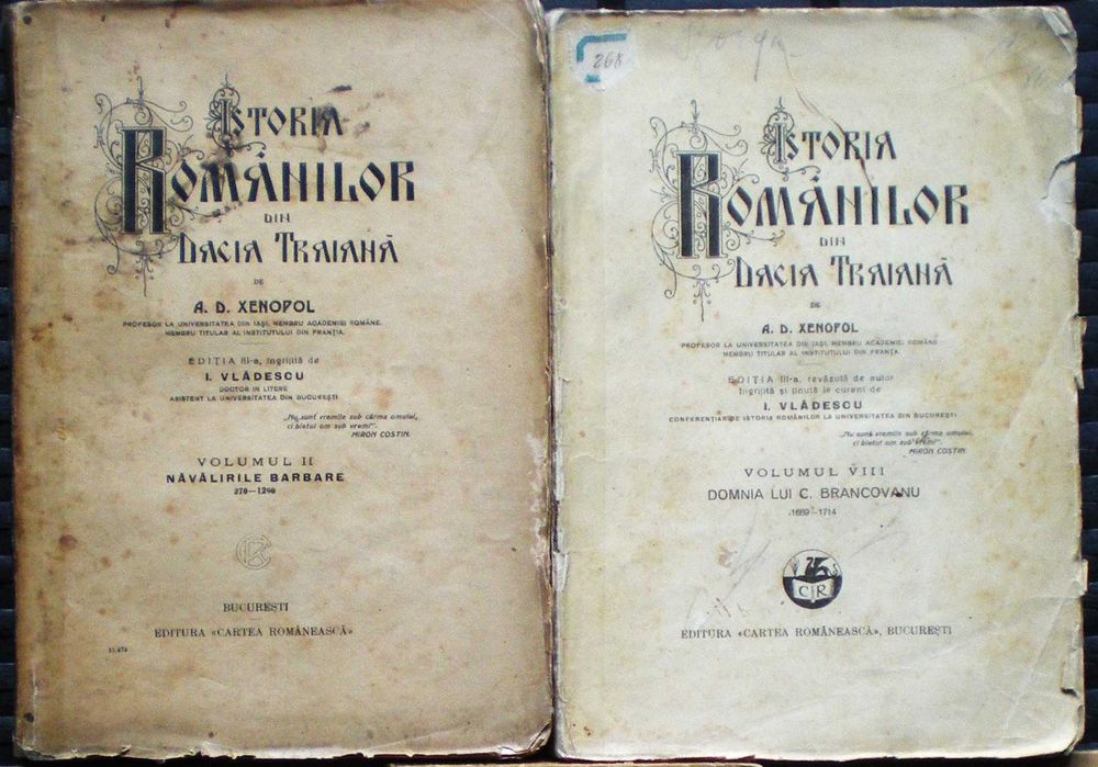 Cărți rare de ISTORIE veche a popoului român