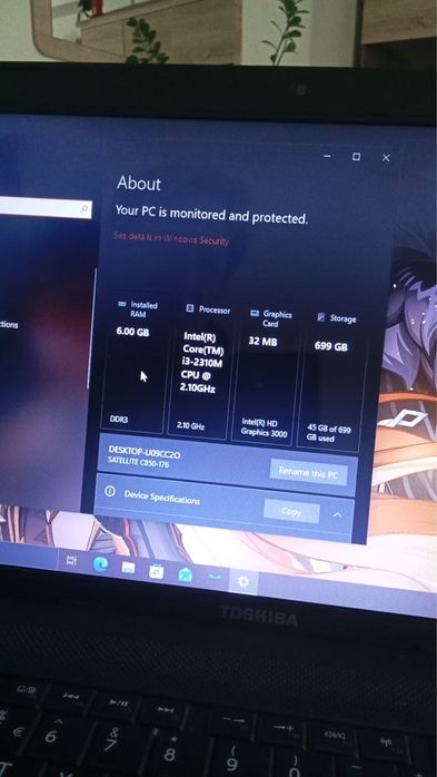 URGENT Laptop Toshiba Sattelite
