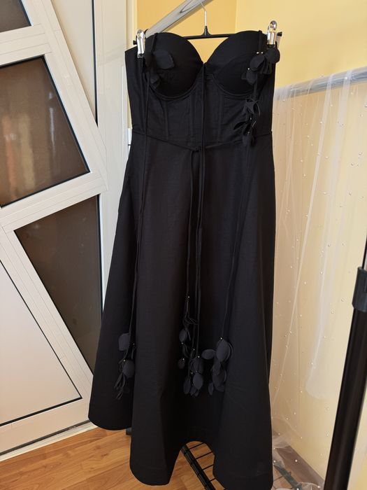 Ленена рокля с памучна подплата L-XL