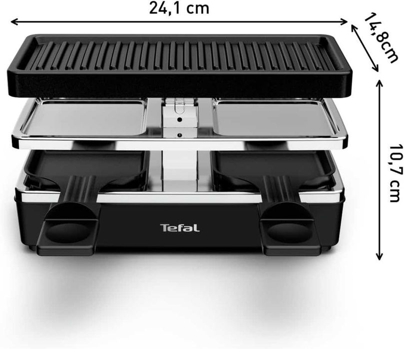 Раклет грил Tefal YY5249FB, Компактен, Plug & Share