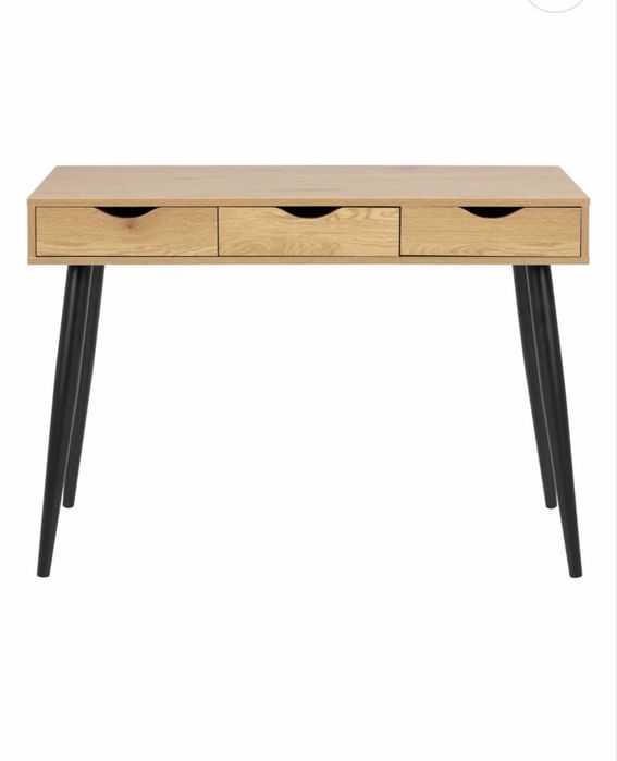 Birou modern cu 3 sertare//decor stejar//stare excelentă