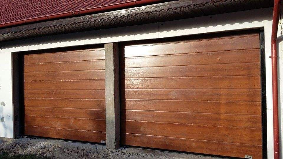 Usa de garaj sectionala izolata Stejar Auriu/Nuc/Wenge 2800L/2000H