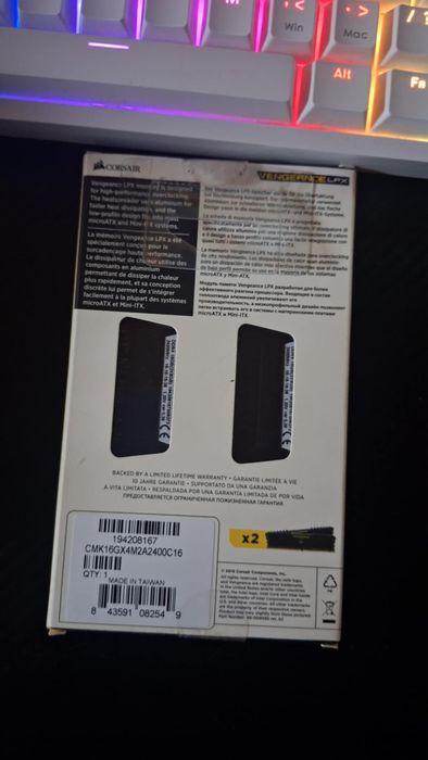 16gb Ram Corsair 2x8gb