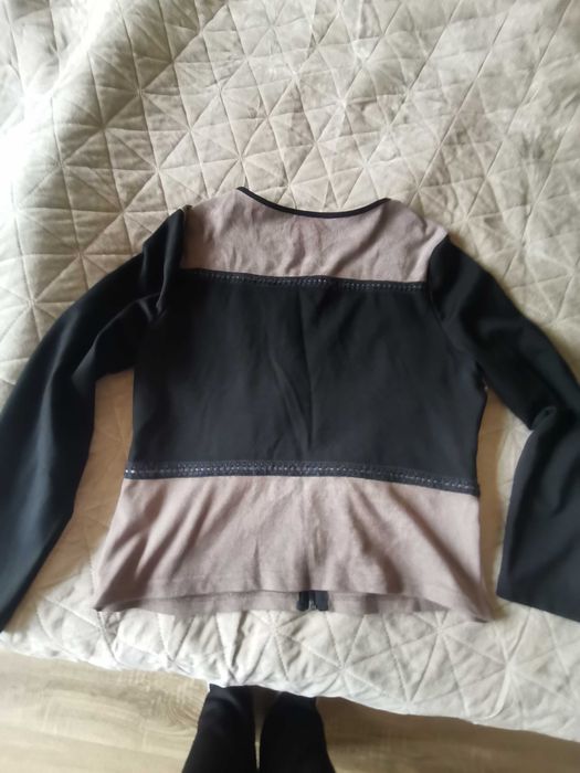 Дамска блуза с дълъг ръкав с цип