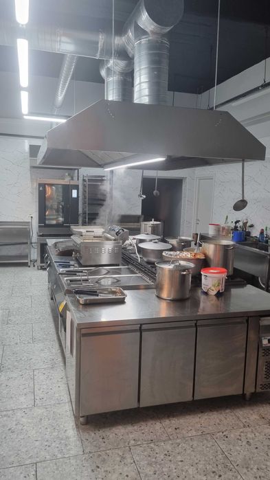 Hota Centrala Inox cu iluminare