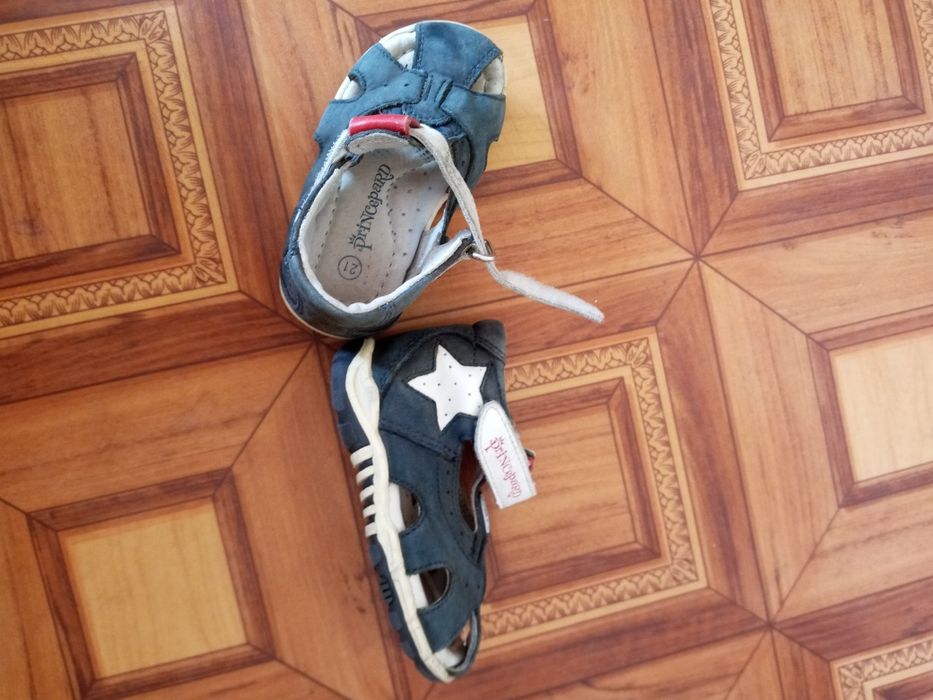 Кожаные сандалии, 21 размер!