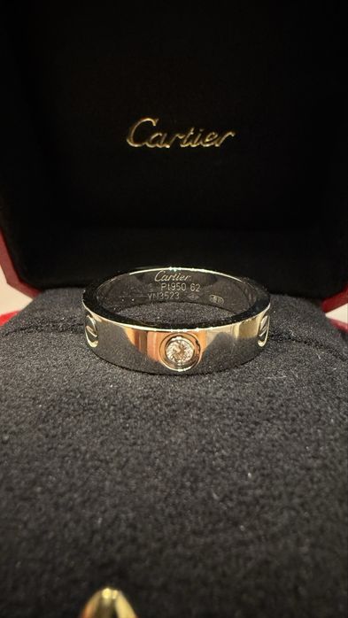 Cartier кольцо platina с бриллиантом  original
