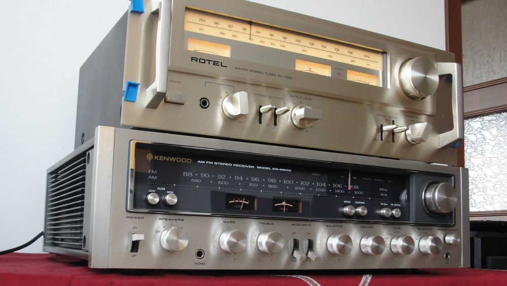 Tuner ROTEL RT 1025  Made in Japan vs Pioneer  Kenwood Sansui