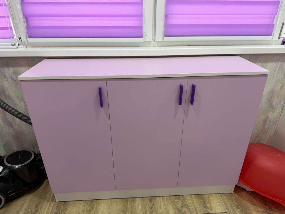 Парта со шкофом, для девочки и мальчика