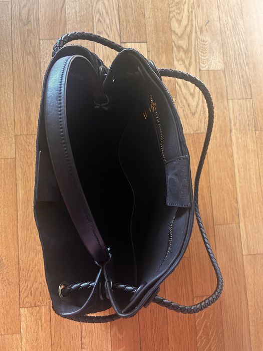 Bottega  Veneta чанта , черен велур