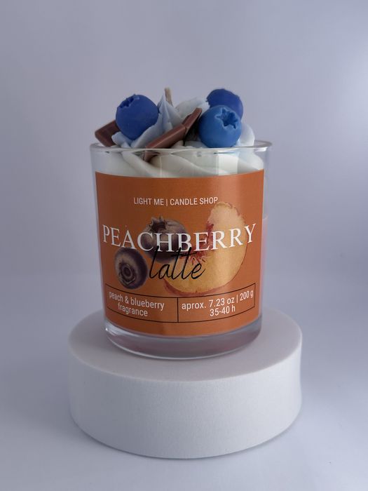 Lumânari parfumate din ceară de soia, Candle Latte, Light Me, 200g