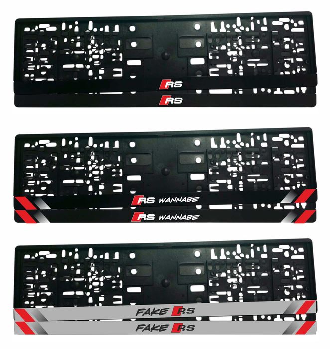 Комплект подложки/рамки за регистрационни номера AUDI