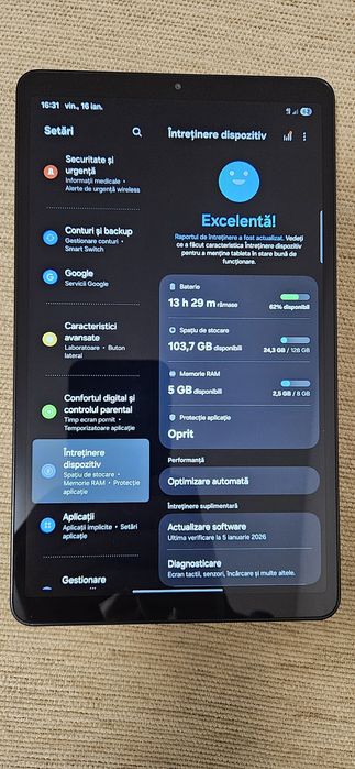 Tableta Samsung Tab A9 8+4 GB RAM 4G LTE SiM Card Telefon GPS Camion T