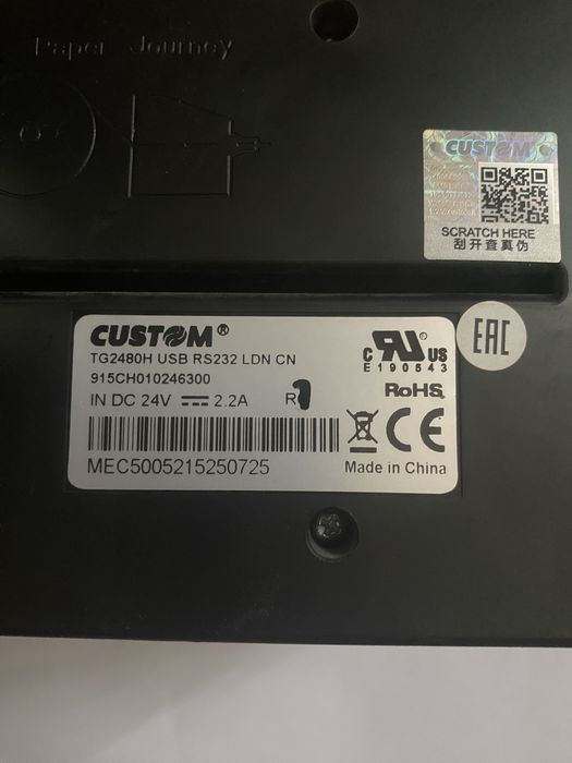 Принтер для платежных терминалов