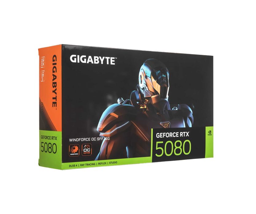 - Видеокарта Gigabyte RTX 5080 WINDFORCE OC 16GB GDDR7