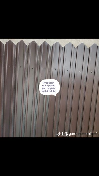 Uluci pentru gard din tabla vopsita groasă 0.50