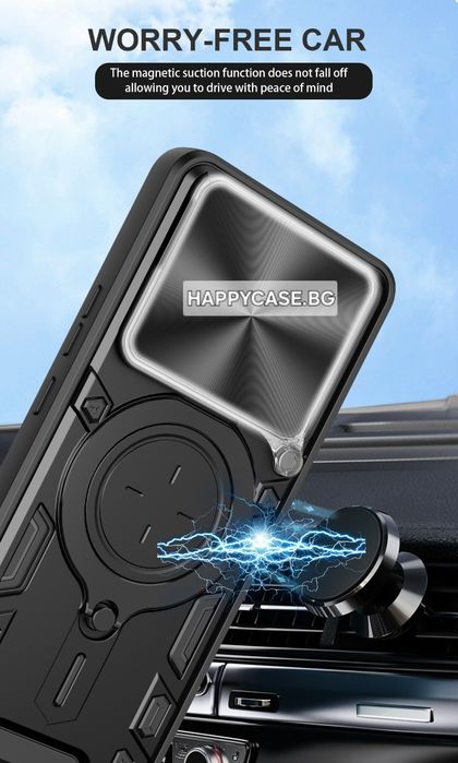 Xiaomi Redmi Note 15 Pro / 15 Pro+ / GIANT RING Удароустойчив кейс с пръстен