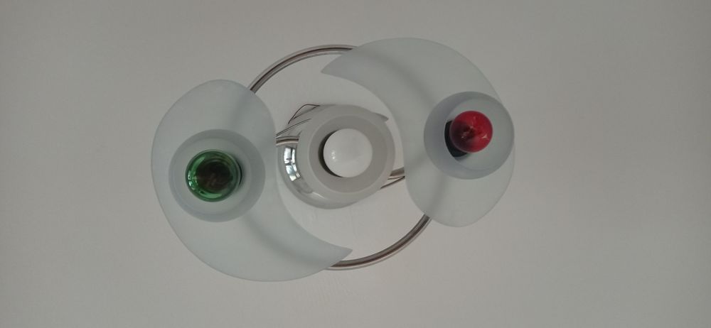Candelabru albastru cu 3 becuri