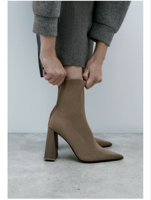 Ботильоны Zara на каблуке