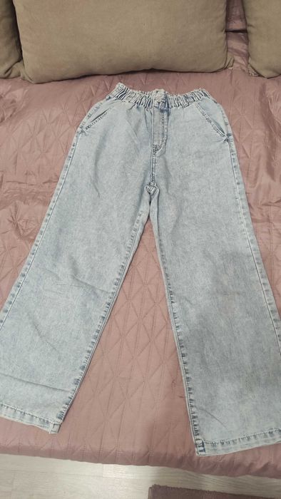 Дънки , летни, 9/10 год, размер 140, за момиче