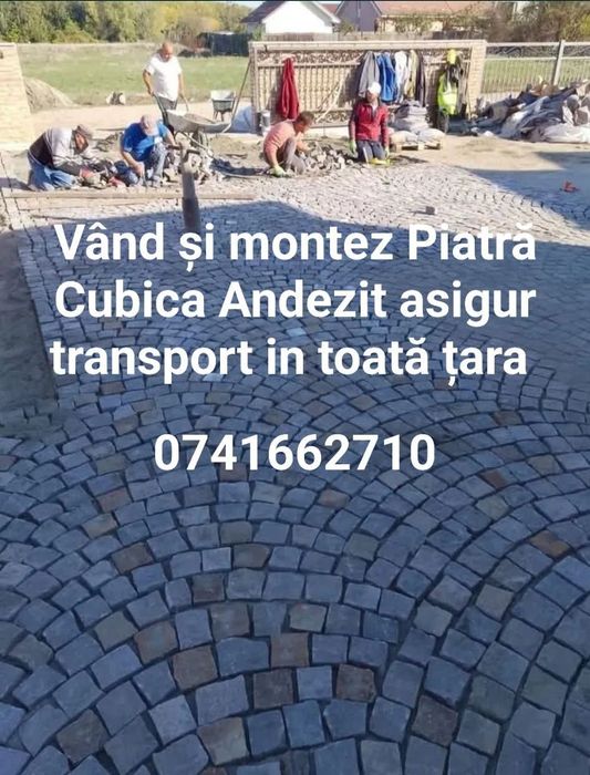 Vând si montez piatra cubica