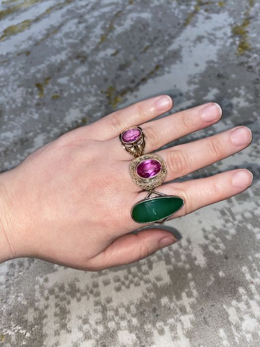 Таза күміс сақиналар (875 проба)