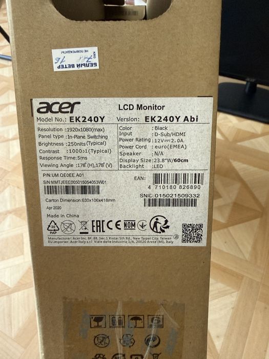 Монитор Acer Ek series