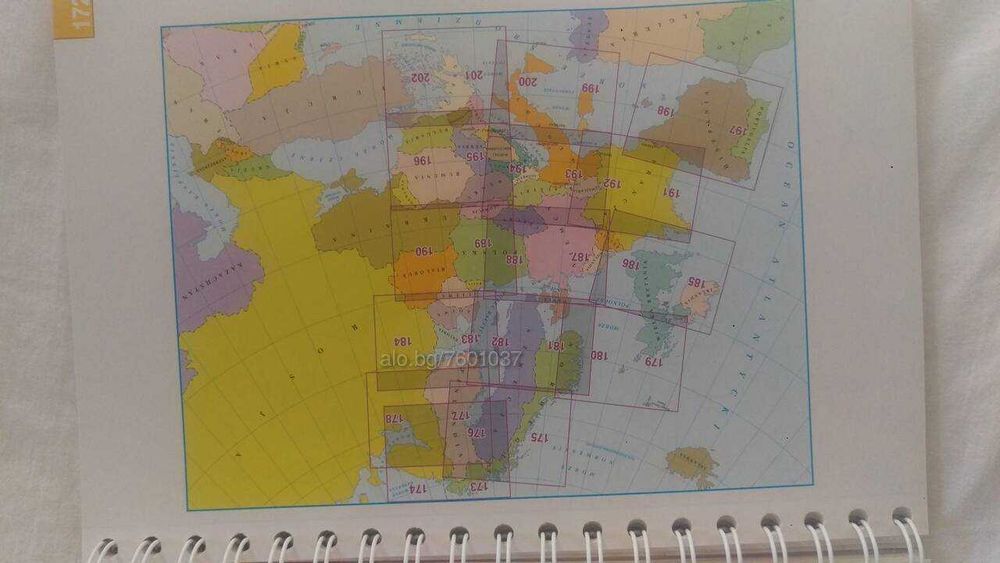 Атлас на пътя. Полша и Европейски держави. Пътна карта на Европа