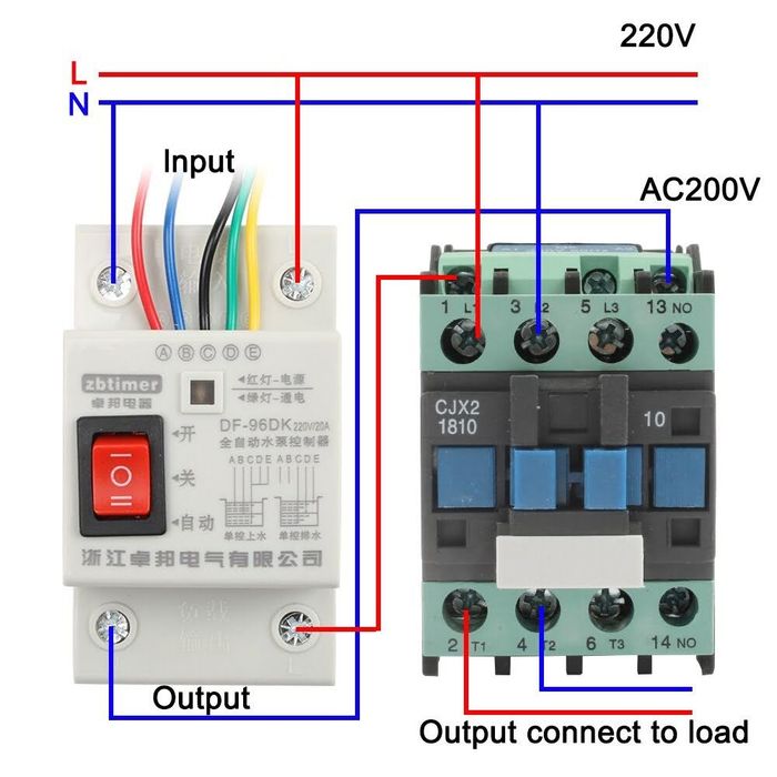 Releu de control automat nivel apa bazin 220V