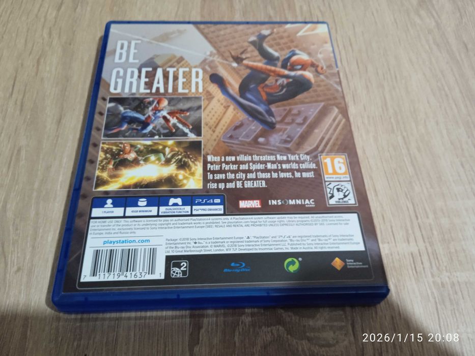 Marvel Spiderman PS4/PS5