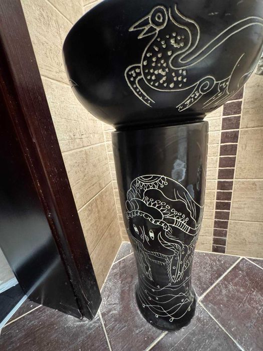 Мивка за Баня комплект с огледало,Тоалетна,WC,Свободно стояща мивка