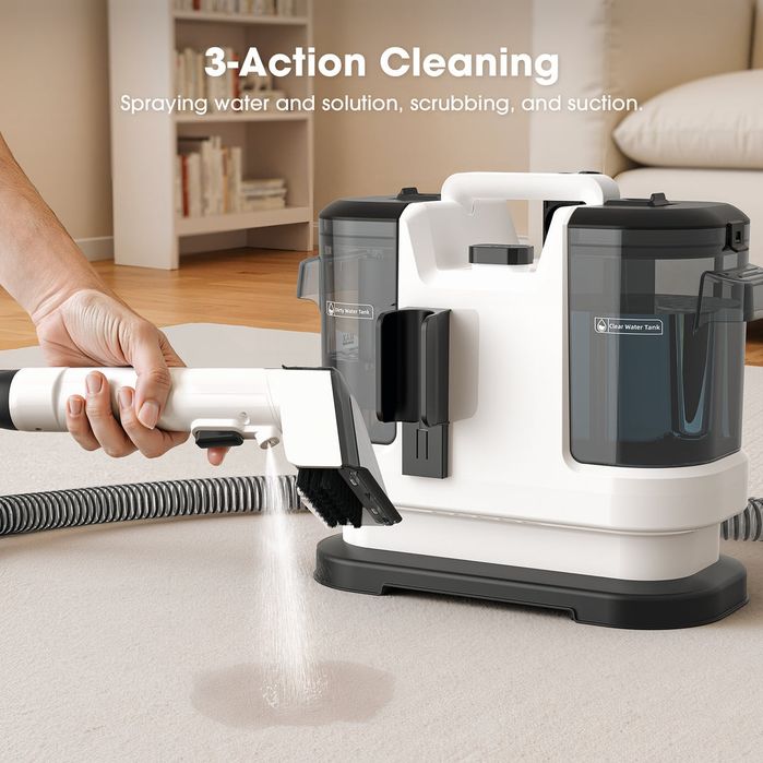 Aspirator cu Spălare Tapițerii și Covoare Lubluelu V6 - NOU, SIGILAT, Spot Cleaner