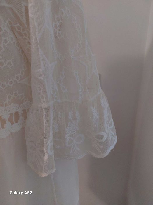 Дамска туника от шифон и дантела