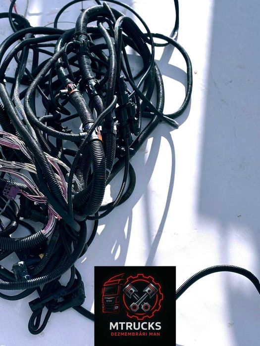 Cablaj sasiu instalație electrică principală MAN 8×4 CIFA, basculantă