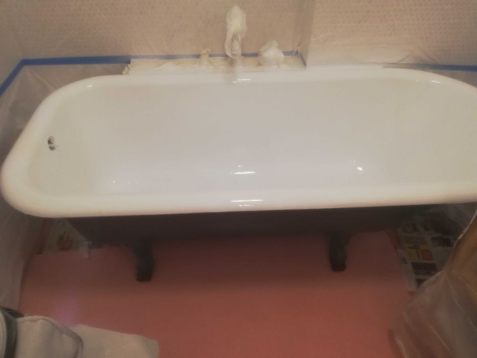 Reconditionari cazi de baie efect de portelan
