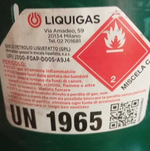 Butelie gaz GPL noua, cu guler si ceas
