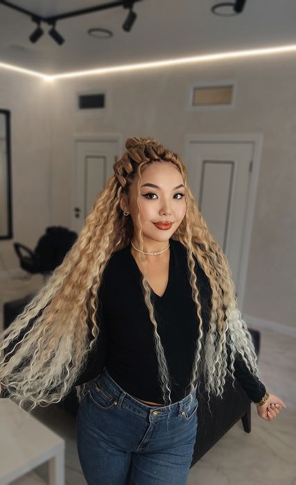 Афрокосы, дреды, афрокудри Нур султан