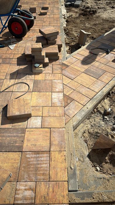 Укладка брусчатки