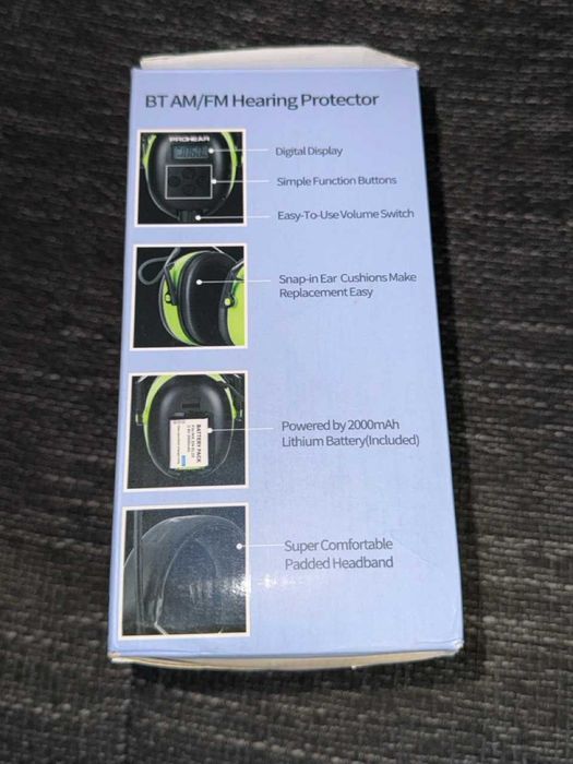 Căști protecție Prohear cu Bluetooth și Radio AM/FM